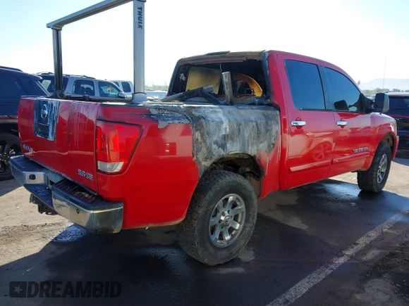 2007 Nissan Titan LE with VIN 1N6AA07BX7N207725, listed as a IAAI auction lot 40892833 with Not provided miles and . Bid and sale history available at DreamBid. Image 4.