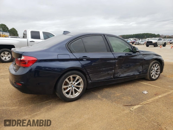 2017 BMW 3 Series 320i with VIN WBA8E1G30HNU16216, listed as a Copart auction lot 84441974 with 0 mi miles and Salvage Title. Bid and sale history available at carsss.com. Image 3.