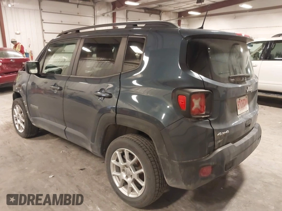 2020 Jeep Renegade Latitude with VIN ZACNJBBB0LPL29886, listed as a IAAI auction lot 41499830 with 61,029 mi miles and . Bid and sale history available at DreamBid. Image 3.