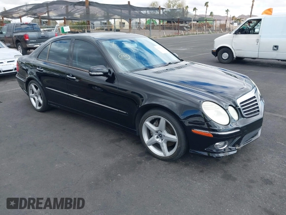 2009 Mercedes-Benz E-Class Luxury 3.5L with VIN WDBUF56X59B431984, listed as a IAAI auction lot 41789645 with 141,331 mi miles. Bid and sale history available at carsss.com. Image 1.
