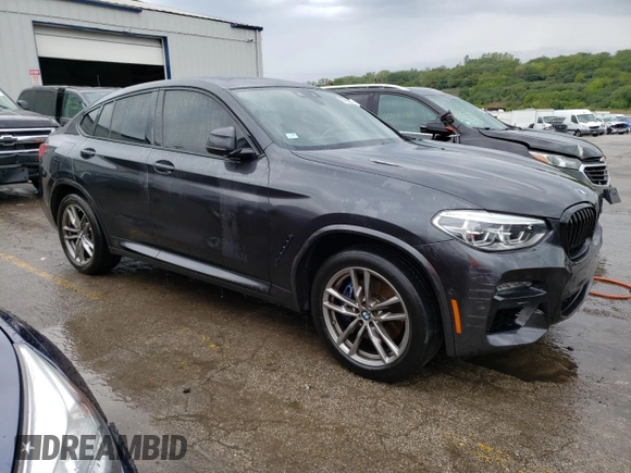 2021 BMW X4 M40i with VIN 5UX2V5C08M9E17162, listed as a Copart auction lot 67602073 with 33,879 mi miles. Bid and sale history available at carsss.com. Image 4.