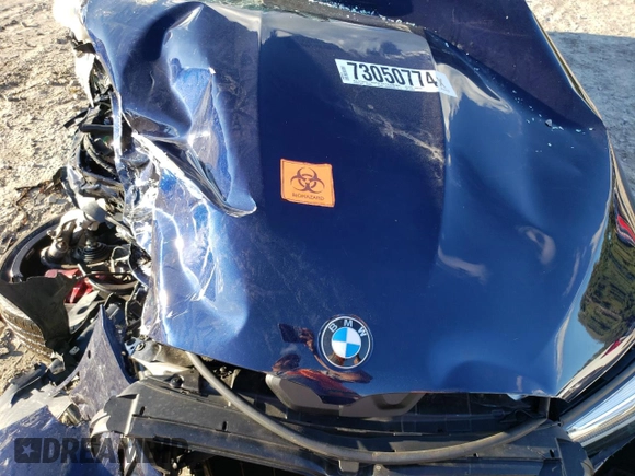2021 BMW M5 with VIN WBS83CH03MCF57209, listed as a Copart auction lot 73050774 with 0 mi miles and Salvage Title. Bid and sale history available at carsss.com. Image 12.