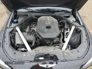 2021 Genesis G70 2.0T with VIN KMTG44LA3MU075175, listed as a Copart auction lot 57679175 with 89,864 mi miles and Salvage title. Bid and sale history available at DreamBid. Image 11.