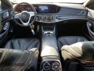 2019 Mercedes-Benz S 560 with VIN WDDUG8GB9KA423150, listed as a Copart auction lot 77655104 with 55,299 mi miles and Salvage Title. Bid and sale history available at DreamBid. Image 8.