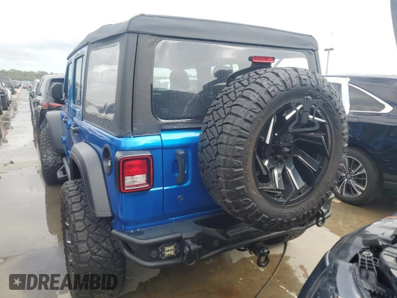 2022 Jeep Wrangler Unlimited Willys with VIN 1C4HJXDN0NW254617, listed as a Copart auction lot 74772844 with Not Provided miles and Non Repairable. Bid and sale history available at DreamBid. Image 6.