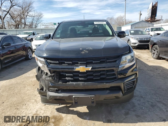 2021 Chevrolet Colorado 2WD LT with VIN 1GCHSCEA6M1279972, listed as a Copart auction lot 43365445 with 64,152 mi miles and Salvage Title. Bid and sale history available at carsss.com. Image 5.