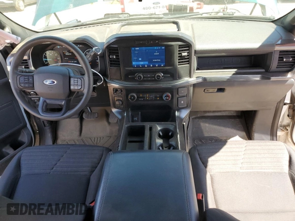 2023 Ford F-150 XL with VIN 1FTEW1EP4PKD83469, listed as a Copart auction lot 53099625 with 45,744 mi miles and Salvage title. Bid and sale history available at DreamBid. Image 8.