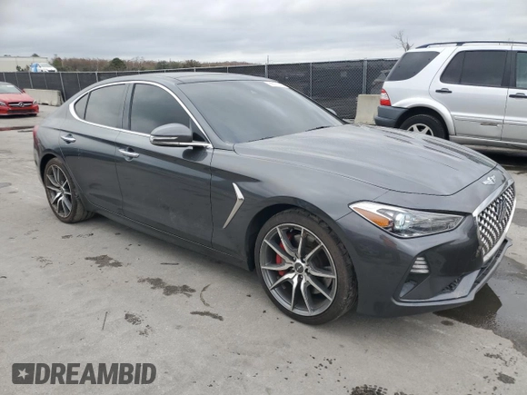 2020 Genesis G70 3.3T with VIN KMTG54LE8LU048052, listed as a Copart auction lot 88071305 with 42,502 mi miles and Salvage Title. Bid and sale history available at DreamBid. Image 4.