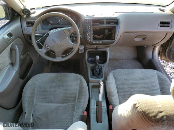 2000 Honda Civic DX with VIN 1HGEJ6629YL058330, listed as a Copart auction lot 45774655 with 201,050 mi miles and Salvage Title. Bid and sale history available at carsss.com. Image 8.