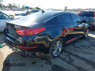 2015 Kia Optima SX Turbo with VIN 5XXGR4A63FG447041, listed as a IAAI auction lot 41812337 with 177,868 mi miles. Bid and sale history available at carsss.com. Image 4.