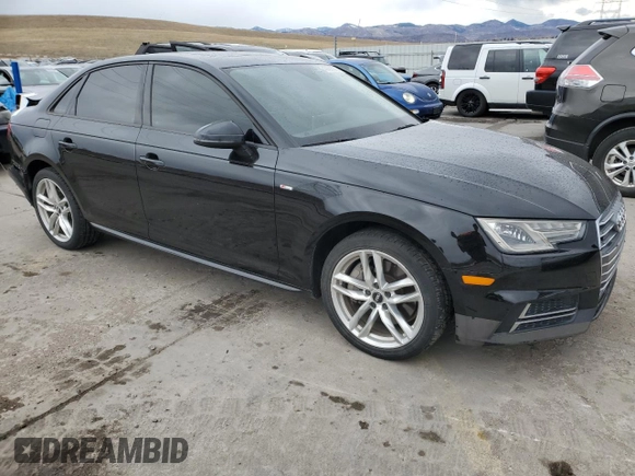 2017 Audi A4 Season of Audi Premium with VIN WAUDNAF4XHN043484, listed as a Copart auction lot 49296275 with 58,738 mi miles and Salvage Title. Bid and sale history available at carsss.com. Image 4.