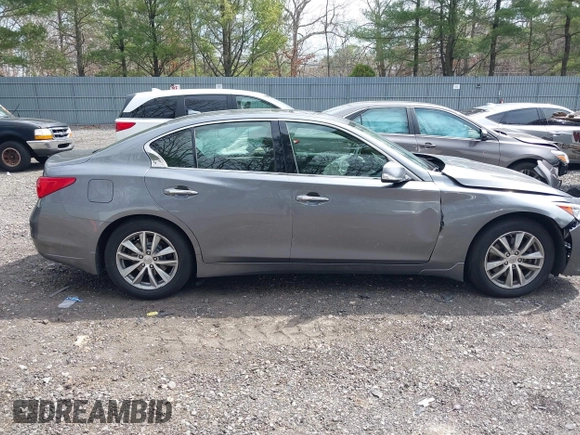 2015 Infiniti Q50 Premium with VIN JN1BV7AR8FM417774, listed as a IAAI auction lot 41909847 with 39,377 mi miles. Bid and sale history available at carsss.com. Image 13.