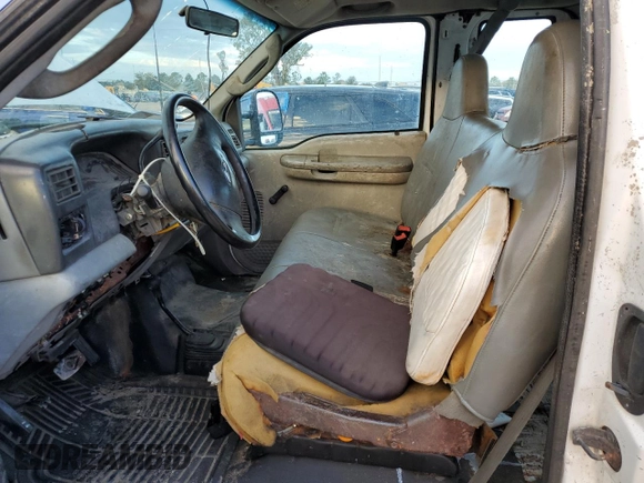 2003 Ford Super Duty F-250 XL with VIN 1FTNX21L53EB14329, listed as a Copart auction lot 75131134 with Not Provided miles and Non Repairable. Bid and sale history available at carsss.com. Image 7.