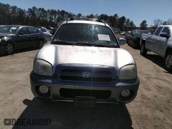 2005 Hyundai Santa Fe GLS with VIN KM8SC73E25U884390, listed as a IAAI auction lot 41824089 with 127,570 mi miles. Bid and sale history available at carsss.com. Image 6.