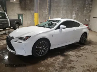 2018 Lexus RC with VIN JTHS85BC7J5004457, listed as a Copart auction lot 43921105 with 0 mi miles and Salvage Title. Bid and sale history available at carsss.com. Image 1.