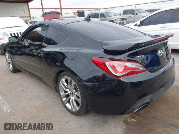 2014 Hyundai Genesis Coupe 3.8 Ultimate with VIN KMHHU6KJ9EU117703, listed as a IAAI auction lot 41486814 with 163,365 mi miles. Bid and sale history available at carsss.com. Image 3.