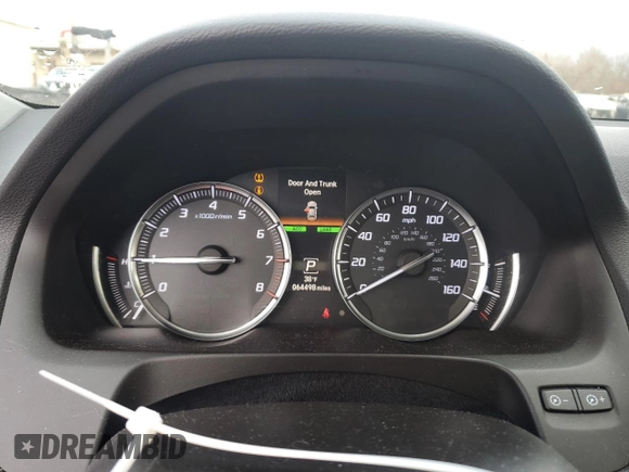 2019 Acura TLX with VIN 19UUB2F31KA001469, listed as a Copart auction lot 82818834 with 64,498 mi miles and Salvage Title. Bid and sale history available at carsss.com. Image 9.