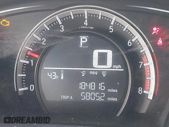 2016 Honda Civic Sedan LX with VIN 19XFC2F58GE012446, listed as a IAAI auction lot 41690249 with 184,816 mi miles. Bid and sale history available at carsss.com. Image 15.