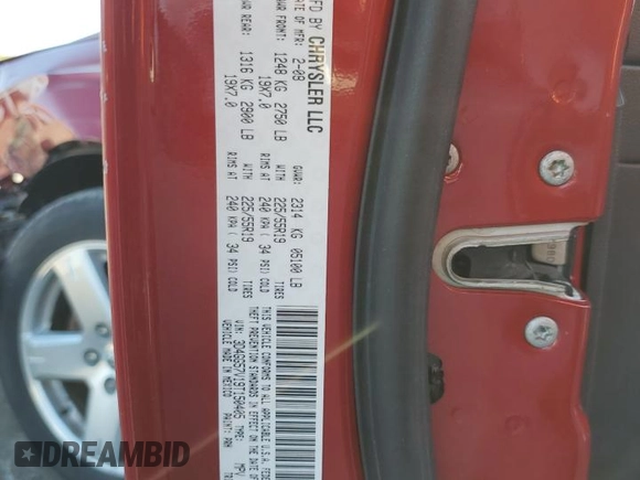 2009 Dodge Journey SXT with VIN 3D4GG57V19T150405, listed as a Copart auction lot 70817743 with 142,969 mi miles and Salvage Title. Bid and sale history available at carsss.com. Image 13.