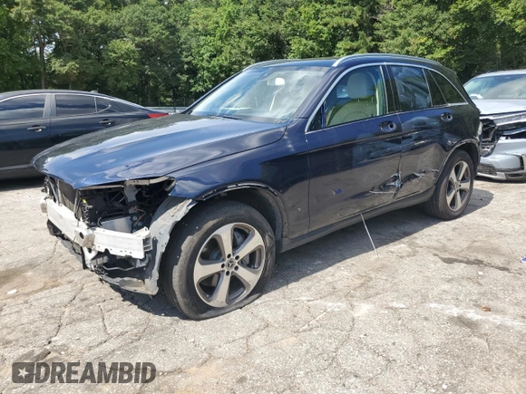 2018 Mercedes-Benz GLC 300 with VIN WDC0G4JBXJV057047, listed as a Copart auction lot 64453315 with 63,320 mi miles and Salvage title. Bid and sale history available at DreamBid. Image 1.