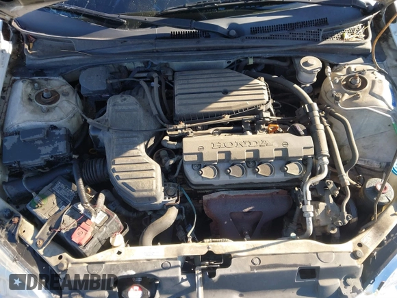 2004 Honda Civic LX with VIN 2HGES16574H586644, listed as a IAAI auction lot 40991883 with 199,336 mi miles. Bid and sale history available at carsss.com. Image 10.