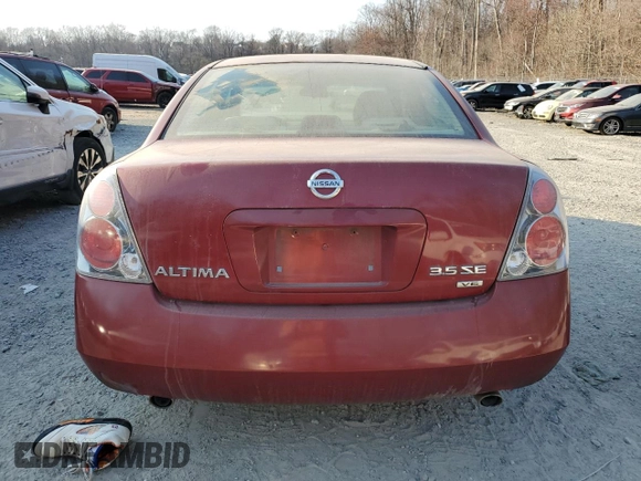 2005 Nissan Altima SL with VIN 1N4BL11D35C383385, listed as a Copart auction lot 48115415 with 291,403 mi miles and Salvage title. Bid and sale history available at DreamBid. Image 6.