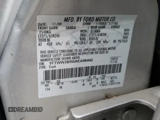 2010 Ford F-350 XL с VIN 1FTWW3BR0AEA98442, выставлен на аукционе Copart как лот 56287574 с пробегом 168 177 миль миль и Списание • Salvage title. История ставок и продаж доступна на DreamBid. Изображение 14.
