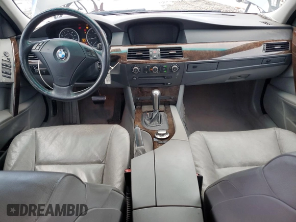 2006 BMW 5 Series 530xi with VIN WBANF73526CG66448, listed as a Copart auction lot 44556285 with 147,438 mi miles and Salvage Title. Bid and sale history available at DreamBid. Image 8.