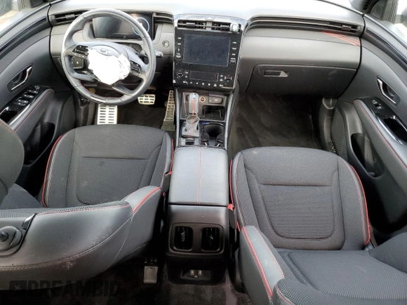2022 Hyundai Tucson N Line with VIN KM8JF3AE9NU149775, listed as a Copart auction lot 85071034 with 27,688 mi miles and Salvage Title. Bid and sale history available at carsss.com. Image 8.