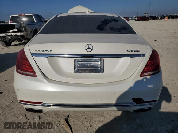 2017 Mercedes-Benz S with VIN WDDUX7GB3HA323645, listed as a Copart auction lot 46950295 with Not Provided miles and Salvage Title. Bid and sale history available at DreamBid. Image 6.