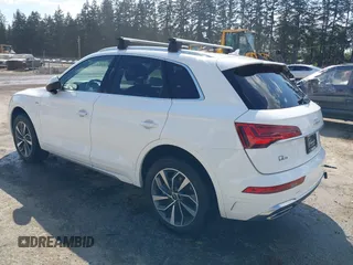 2022 Audi Q5 S line Premium Plus with VIN WA1EAAFY9N2112369, listed as a IAAI auction lot 42085322 with 58,303 mi miles and . Bid and sale history available at DreamBid. Image 3.
