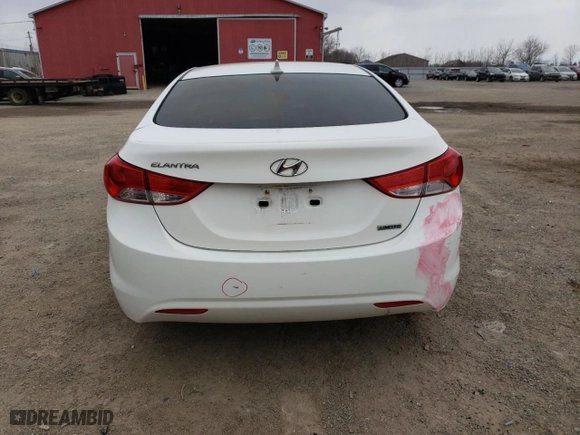 2013 Hyundai Elantra GLS PZEV with VIN 5NPDH4AEXDH192869, listed as a Copart auction lot 51993775 with 252,039 mi miles and Salvage Title. Bid and sale history available at carsss.com. Image 6.
