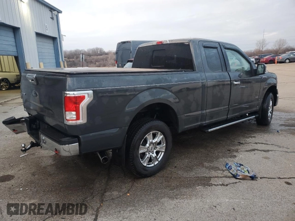2017 Ford F-150 XL with VIN 1FTFX1EG2HFA44947, listed as a Copart auction lot 85162954 with 138,896 mi miles and Salvage Title. Bid and sale history available at carsss.com. Image 3.