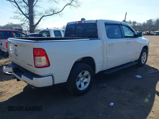 2024 Ram 1500 Big Horn with VIN 1C6SRFFT1RN142853, listed as a IAAI auction lot 41722121 with 16,566 mi miles and . Bid and sale history available at DreamBid. Image 4.