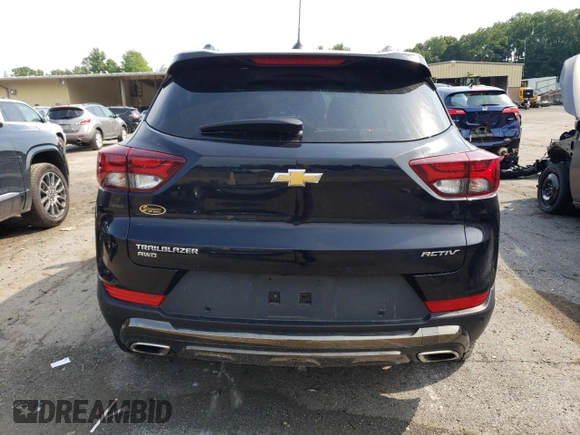 2021 Chevrolet TrailBlazer ACTIV with VIN KL79MSSL7MB129262, listed as a Copart auction lot 64943664 with 33,263 mi miles and Salvage Title. Bid and sale history available at DreamBid. Image 6.