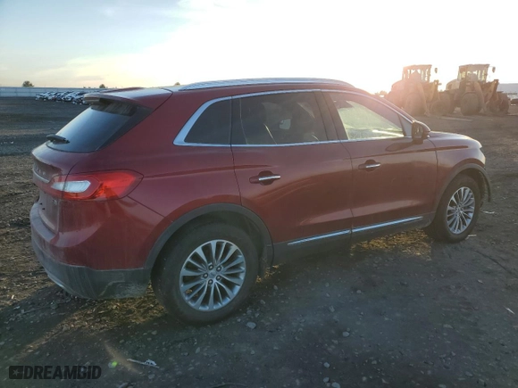 2016 Lincoln MKX Select with VIN 2LMTJ8KP8GBL33445, listed as a Copart auction lot 88743295 with 112,371 mi miles and Salvage Title. Bid and sale history available at carsss.com. Image 3.