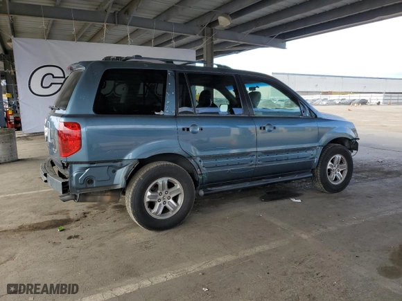 2005 Honda Pilot EX-L with RES with VIN 2HKYF18625H547443, listed as a Copart auction lot 53886715 with 162,478 mi miles and Salvage Title. Bid and sale history available at carsss.com. Image 3.