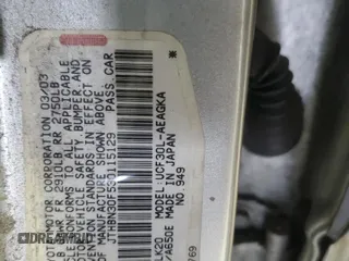 2003 Lexus LS 430 z VIN JTHBN30F530115129, wystawiony jako Copart lot #56521665 z przebiegiem 278 666 mil mil oraz Szkoda całkowita • Salvage title. Historia ofert i sprzedaży dostępna na DreamBid. Obrazek 12.