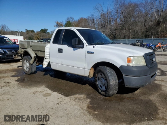 2007 Ford F-150 XL with VIN 1FTRF12W27NA88558, listed as a Copart auction lot 88510995 with 166,451 mi miles and Salvage Title. Bid and sale history available at carsss.com. Image 4.