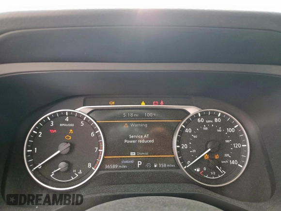 2024 Nissan Pathfinder S with VIN 5N1DR3AA6RC251354, listed as a Copart auction lot 56457795 with 36,589 mi miles and Salvage title. Bid and sale history available at DreamBid. Image 9.