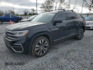2021 Volkswagen Atlas SEL Premium R-Line with VIN 1V2FE2CA5MC224413, listed as a Copart auction lot 87508645 with 39,186 mi miles and Salvage title. Bid and sale history available at DreamBid. Image 1.