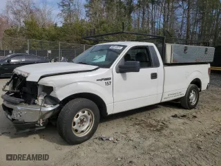 2014 Ford F-150 XL with VIN 1FTMF1CM7EKE77640, listed as a Copart auction lot 49210625 with 182,785 mi miles and Salvage Title. Bid and sale history available at carsss.com. Image 1.