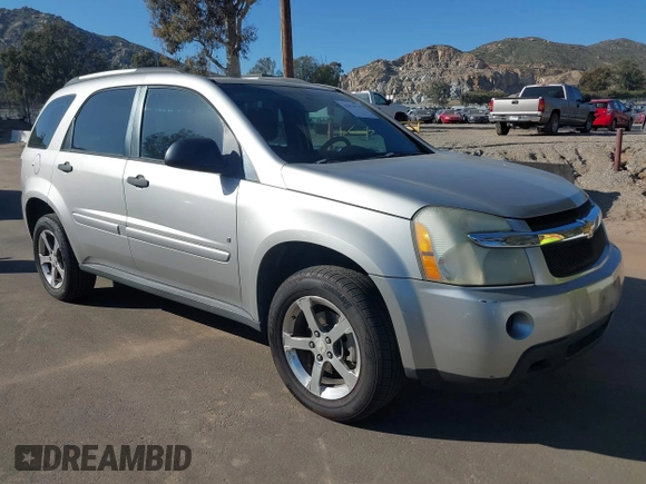 2007 Chevrolet Equinox LS with VIN 2CNDL23F076057154, listed as a IAAI auction lot 41870535 with 165,525 mi miles and . Bid and sale history available at DreamBid. Image 1.