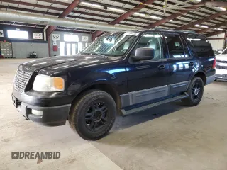 2003 Ford Expedition XLT with VIN 1FMFU16W23LA41356, listed as a Copart auction lot 47594415 with 142,101 mi miles and Salvage Title. Bid and sale history available at carsss.com. Image 1.