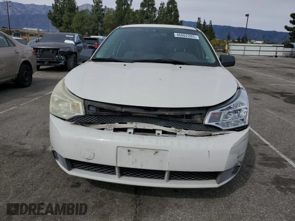 2009 Ford Focus SE with VIN 1FAHP35N89W160681, listed as a Copart auction lot 46862285 with 105,660 mi miles and Salvage Title. Bid and sale history available at carsss.com. Image 5.