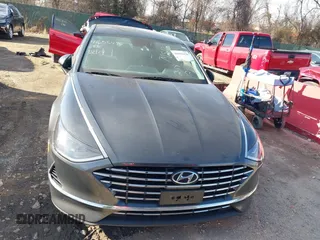 2020 Hyundai Sonata Hybrid Blue with VIN KMHL24JJ2LA016152, listed as a IAAI auction lot 41655476 with 168,982 mi miles. Bid and sale history available at carsss.com. Image 13.