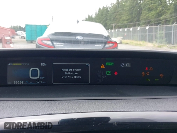 2020 Toyota Prius LE with VIN JTDL9RFU1L3017670, listed as a IAAI auction lot 42694974 with 69,298 mi miles and . Bid and sale history available at DreamBid. Image 7.
