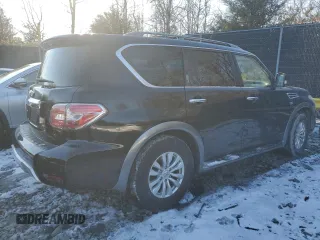 2018 Nissan Armada SV with VIN JN8AY2ND8J9051980, listed as a Copart auction lot 88018675 with 115,068 mi miles and Salvage Title. Bid and sale history available at carsss.com. Image 3.