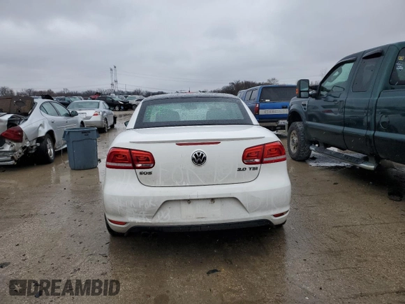 2013 Volkswagen Eos Komfort with VIN WVWBW8AH5DV001888, listed as a Copart auction lot 86886554 with 188,812 mi miles and Salvage Title. Bid and sale history available at DreamBid. Image 6.