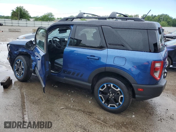 2024 Ford Bronco Sport Outer Banks z VIN 3FMCR9C67RRF01581, wystawiony jako Copart lot #58471135 z przebiegiem 17 056 mil mil oraz Szkoda całkowita • Salvage title. Historia ofert i sprzedaży dostępna na DreamBid. Obrazek 2.